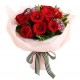 10 Red Roses in Round Bouquet 10 Red Roses in Round Bouquet