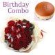 Birthday Package - Rose Bouquet + Cheese Cake