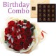 Birthday Package - Rose Bouquet + Godiva 85c Dark Chocolate Birthday Package - Rose Bouquet + Godiva 85c Dark Chocolate