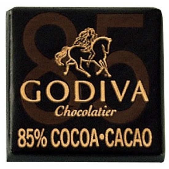 Godiva Dark Chocolate Carre 85% Godiva Dark Chocolate Carre 85%