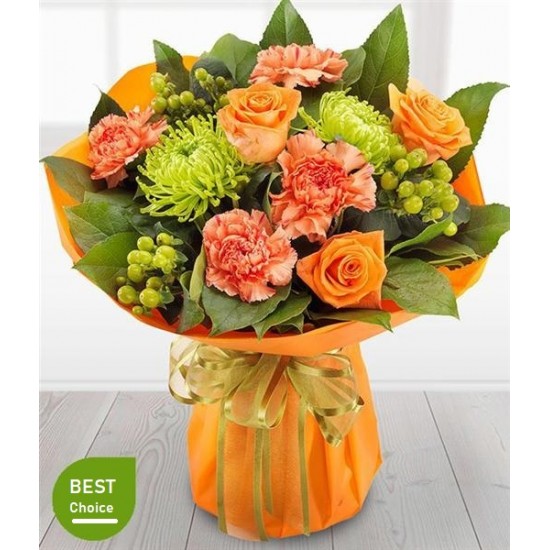 Orange World Vase Bouquet Orange World Vase Bouquet