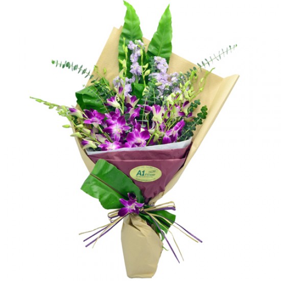 10pcs Thailand Orchids Bouquet