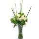 Pure Elegance 12 pcs White Rose Bouquet in Vase Pure Elegance 12 pcs White Rose Bouquet in Vase