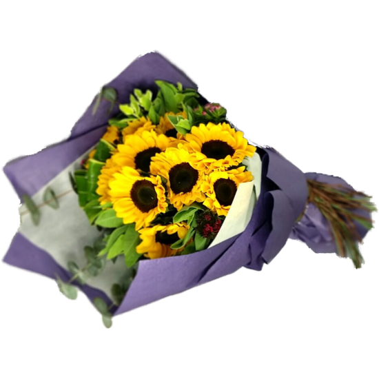 Sunshine Day 10pcs Sun Flowers Bouquet Sunshine Day 10pcs Sun Flowers Bouquet