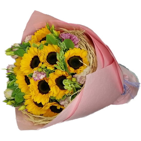 Ten SunFlowers in Bouquet Sunny Day Ten SunFlowers in Bouquet Sunny Day