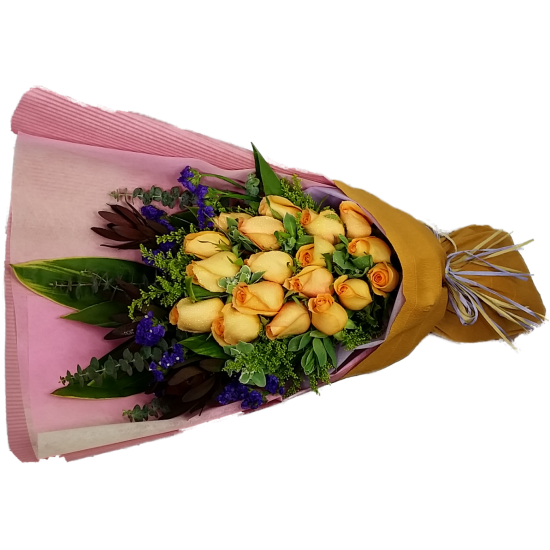18pcs Orange Color Roses Bouquet 18pcs Orange Color Roses Bouquet