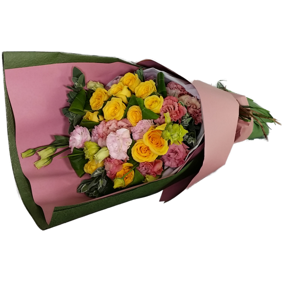 One Dozen Golden Yellow Roses Bouquet One Dozen Golden Yellow Roses Bouquet
