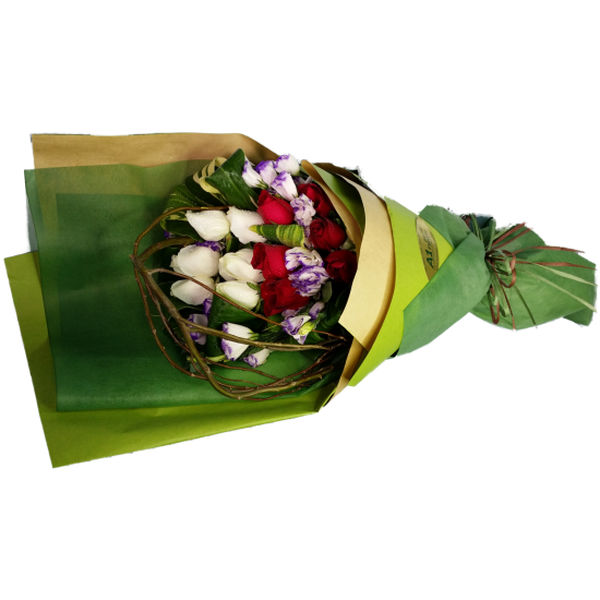 Two Tone Roses Bouquet Two Tone Roses Bouquet