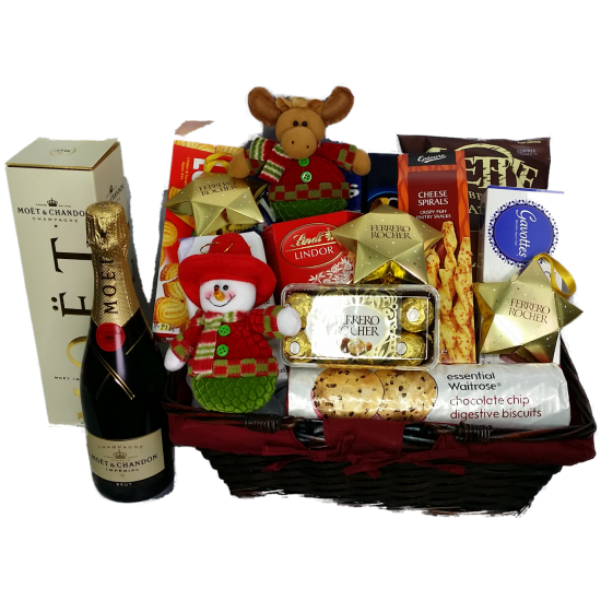 Christmas Snowman with Moet Chondon Champagne Christmas Snowman with Moet Chondon Champagne