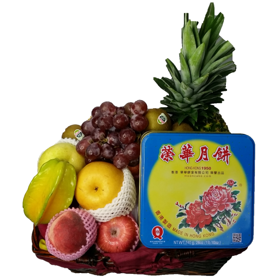Fruit Hamper with Moon Cake Fruit Hamper with Moon Cake