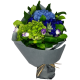 Crystal Blue Roses with Hydrangea Bouquet Crystal Blue Roses with Hydrangea Bouquet