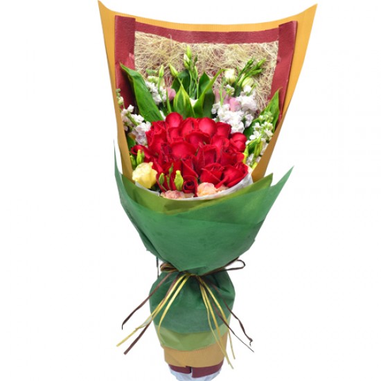 Enchanted Romance Two Dozen Red Roses Bouquet Enchanted Romance Two Dozen Red Roses Bouquet