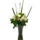 Pure Elegance 12 pcs White Rose Bouquet in Vase Pure Elegance 12 pcs White Rose Bouquet in Vase