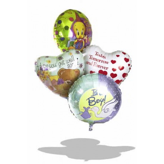 One 45cm Happy Birthday Helium Balloon One 45cm Happy Birthday Helium Balloon