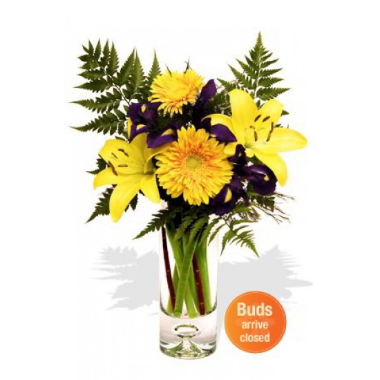 Gerbera , Lily and Iris Bouquet Gerbera , Lily and Iris Bouquet