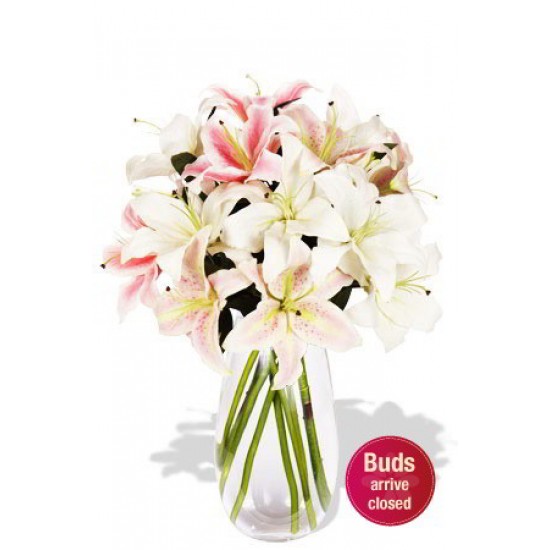 5 Oriental Lily Bouquet Vase Bouquet 5 Oriental Lily Bouquet Vase Bouquet