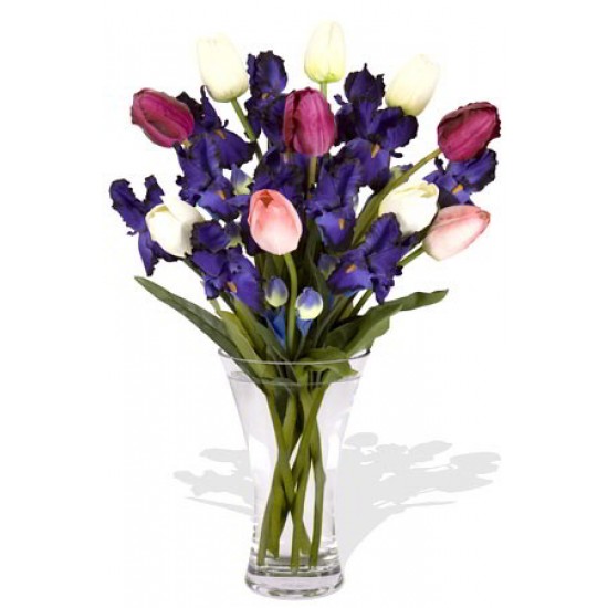 Iris and Tulips Bouquet Iris and Tulips Bouquet