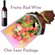 Birthday Flowers and Red Wine Package Birthday Flowers and Red Wine Package