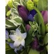 Holland Purple Tulips arrangement in Vase Holland Purple Tulips arrangement in Vase
