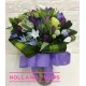 Holland Purple Tulips arrangement in Vase Holland Purple Tulips arrangement in Vase