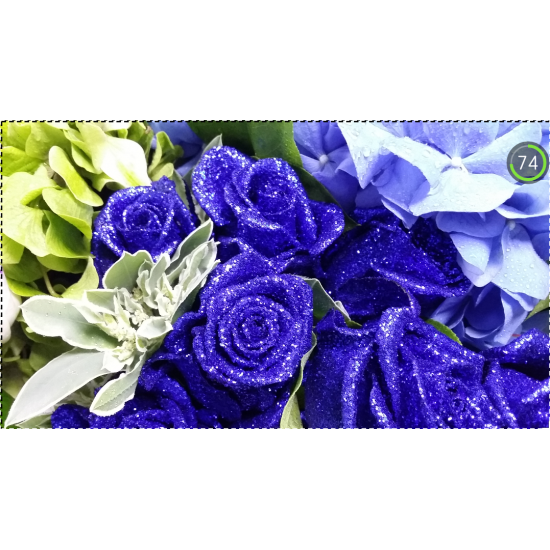 Crystal Blue Roses with Hydrangea Bouquet Crystal Blue Roses with Hydrangea Bouquet