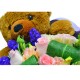 Teddy Bear in Your Heart with One Dozen Pink Roses Teddy Bear in Your Heart with One Dozen Pink Roses