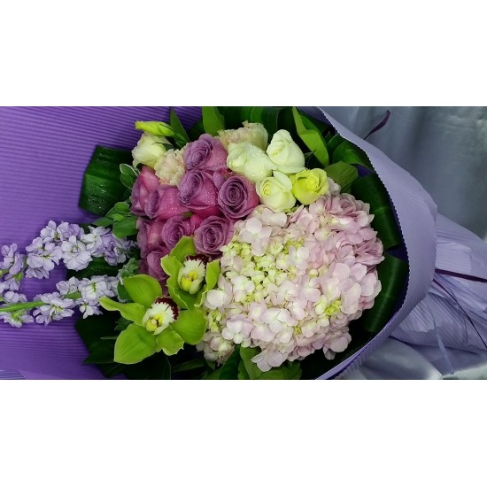 Hydrangea Cymbidium Bouquet Hydrangea Cymbidium Bouquet