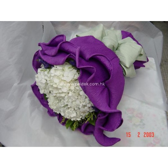 Pure White Hydrangea Round Bouquet Pure White Hydrangea Round Bouquet